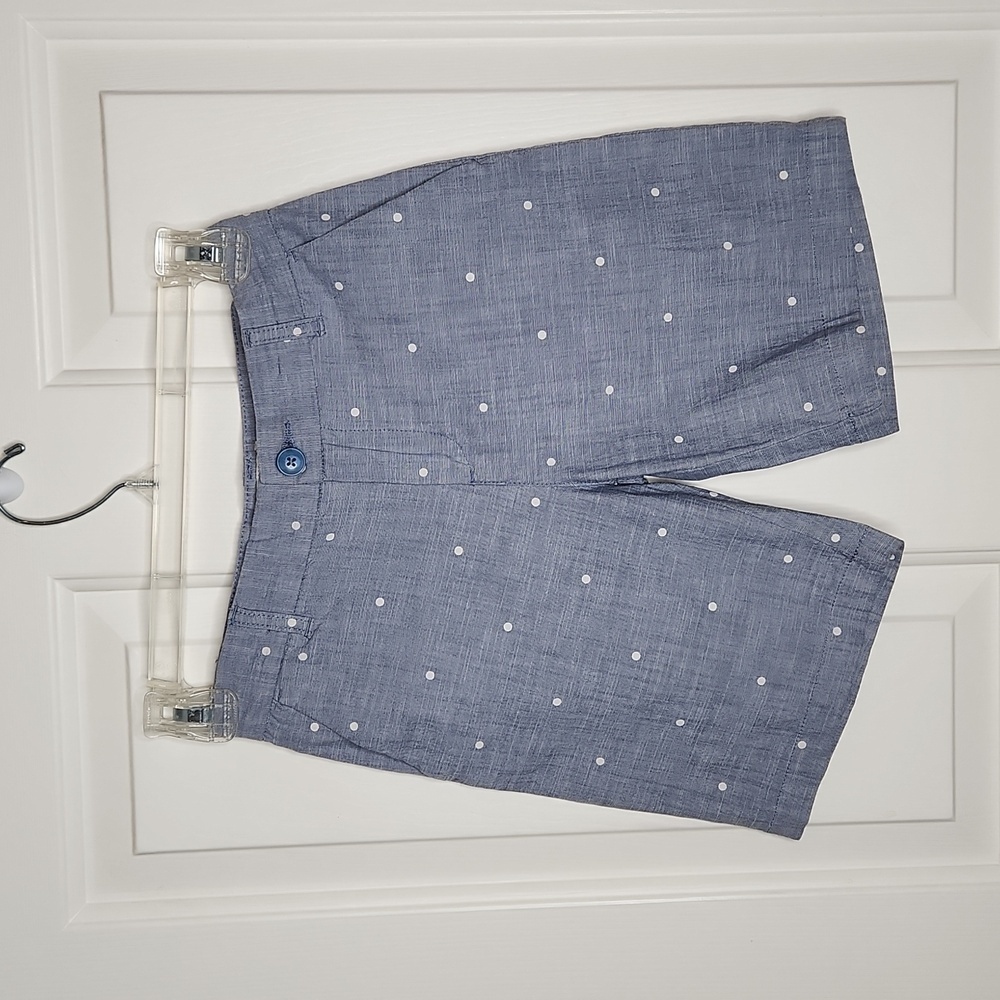 OshKosh B Gosh Chambray Polka Dot Shorts Size 8 NWT